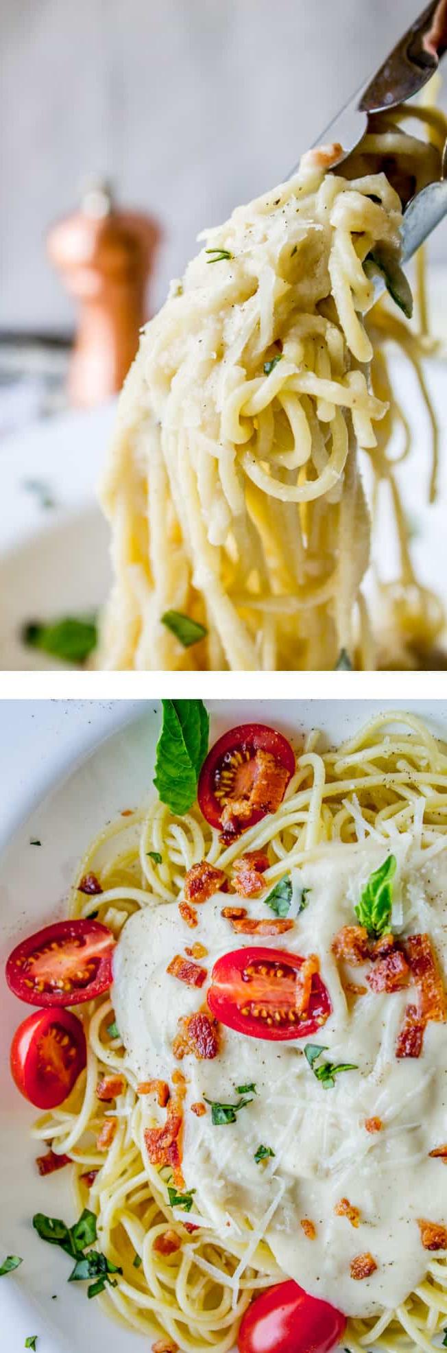 Κρεμώδης Σάλτσα Κουνουπιδιού Αλφρέντο (Caulifredo Sauce) σε μπολ