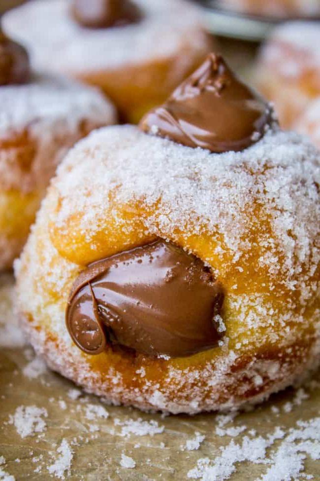 Νουτέλα Γεμιστά Ντόνατς 3 Nutella ντόνατς