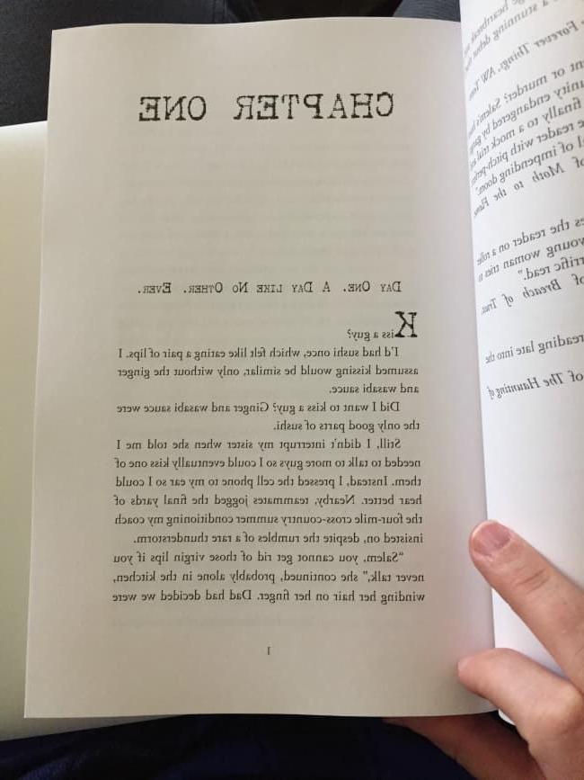 Το πρώτο κεφάλαιο ενός εφηβικού μυθιστορήματος.