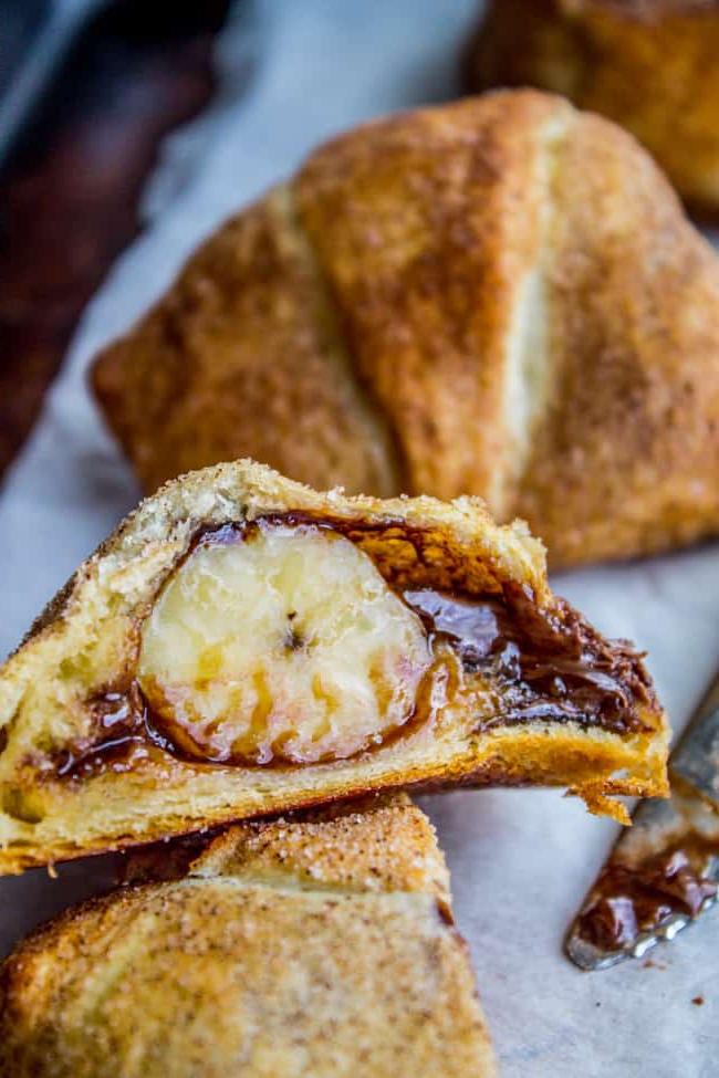 Nutella and Banana Stuffed Crescent Rolls from The Food Charlatan