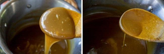 Ρευστό γλάσο πριν και μετά το βράσιμο.