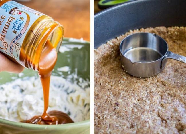 No bake cheesecake με αλατισμένη καραμέλα - Ετοιμασία