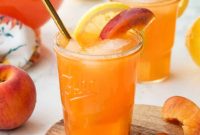 Brown Sugar Peach Lemonade