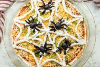 Spooky Spiderweb Taco Dip