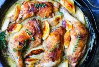 Chicken Normandy Braised in Apple Cider and Brandy