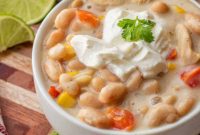 Creamy White Chicken Chili with Corn