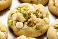 Velvet Pistachio Pudding Cookies