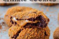 Biscoff-Stuffed Chocolate Crinkle Cookies
