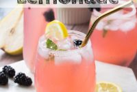 Sun-Kissed Blackberry Pear Lemonade