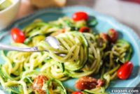 Vibrant Pesto Zoodles with Burst Cherry Tomatoes