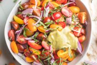 Vibrant Tomato Onion Balsamic Salad