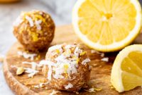 Zesty Lemon Coconut Protein Bites