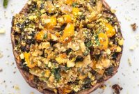 Savory Vegan Stuffed Portobello Mushrooms
