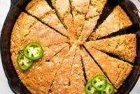 Rustic Vegan Jalapeño Skillet Cornbread