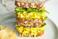 Vegan Tofu Scramble Salad