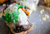 Fontina Mushroom Pesto Melts