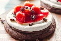 Luscious Chocolate Cherry Cheesecake Cookies