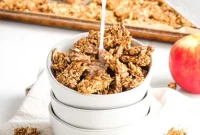 Crunchy Homemade Apple Cinnamon Granola Clusters