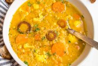 Hearty Vegan Cauliflower Lentil Soup