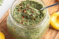 Vegan Arugula Walnut Pesto