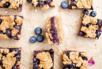 Sweet Blueberry Oat Slices