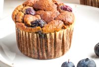 Easy Blender Blueberry Almond Flour Muffins