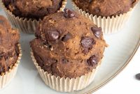 Rich Vegan Double Chocolate Flaxseed Muffins