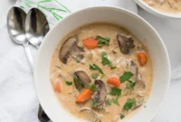 Creamy Vegan Mushroom Soup