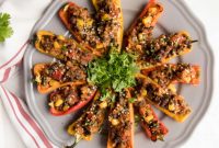 Vegan and Gluten-Free Lentil Stuffed Mini Peppers