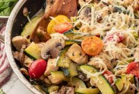 Savory Chicken Zucchini Tomato Skillet