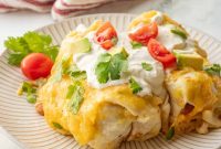 Classic New Mexican Green Chile Chicken Enchiladas