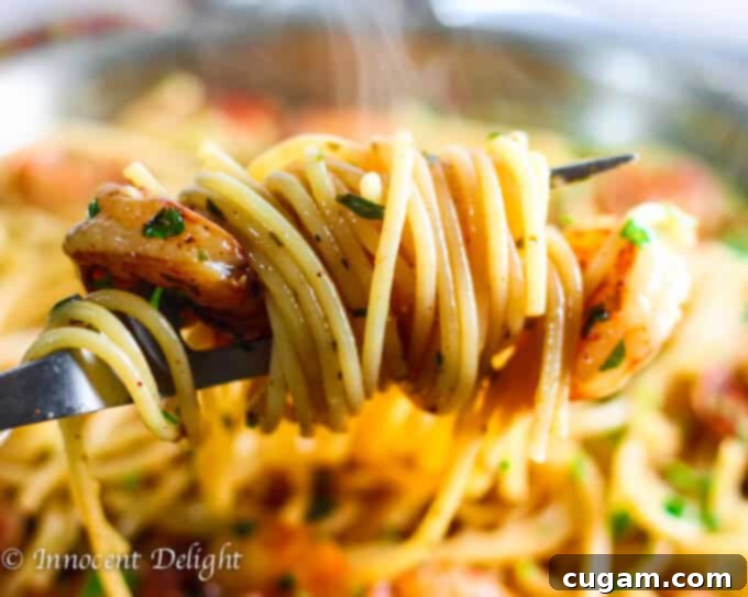 This Easy Shrimp Scampi Spaghetti dish turned out to be one of the easiest, fastest and the most delicious weeknight dinners.