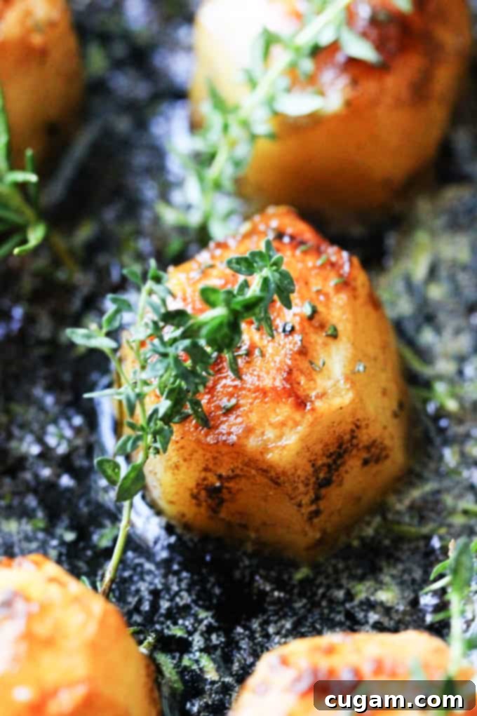 Close up shot of Idaho Fondant Potatoes