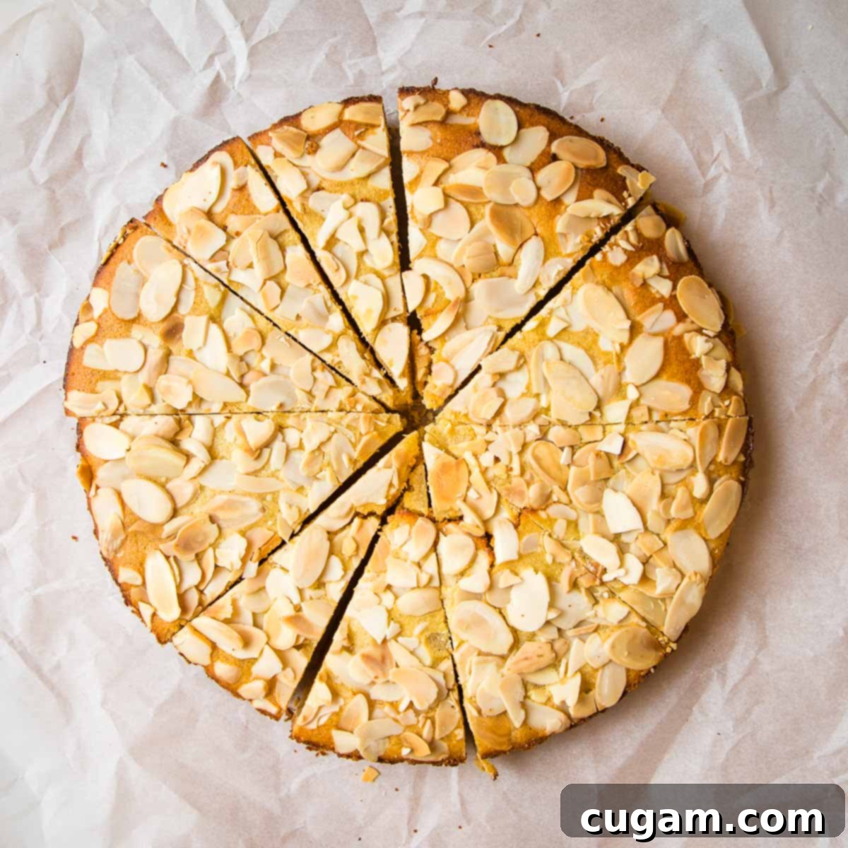 Lemon cake removed from pan and cooling on a wire rack.