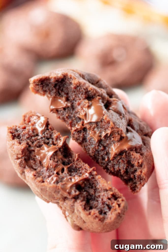 Gooey baked Chocolate pudding mix cookies