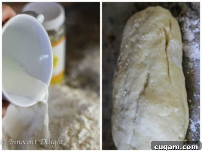 Homemade Sauerkraut and Mushroom Pierogi 4 Making Sauerkraut and Mushroom Pierogi Dough