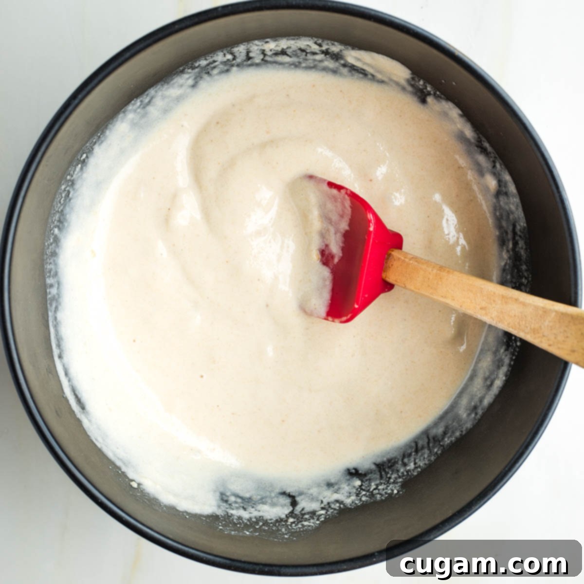 Tahini stirred up well with water and lemon juice to create a mayonnaise texture.