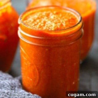 Romesco Sauce - Spanish smoky pepper and tomato sauce that can be served with fish, meat or vegetables.
