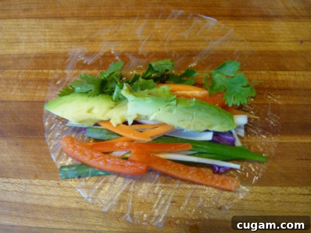 Crisp Veggie Spring Rolls with Creamy Peanut Sauce 18 Veggie Spring Rolls