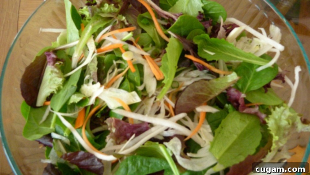 The Verdant Dream Salad 4 Green Goddess Salad presented simply