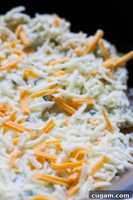 Ricotta and shredded cheese layer for lasagna