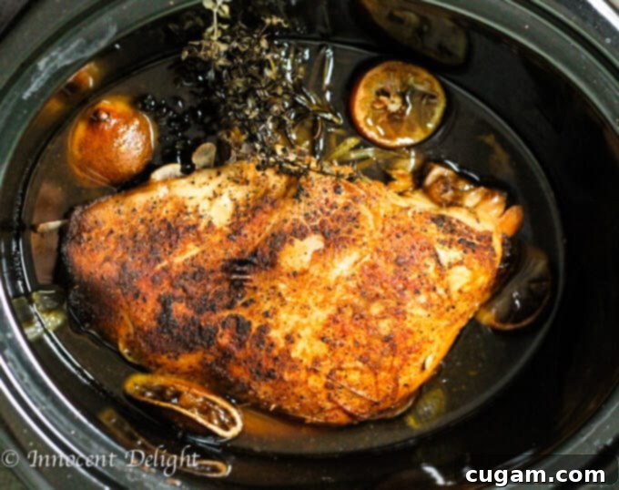 Tender Slow Cooker Turkey Breast for an easy meal