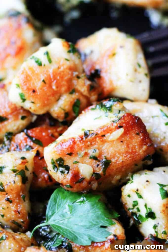 Jacques Pepin Chicken with Garlic and Parsley cooked to crispy perfection with a secret ingredient. Fast dinner idea for any day of the week.