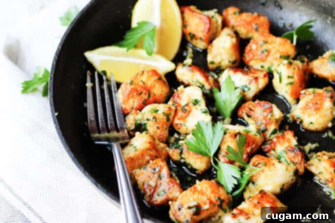 Jacques Pepin Chicken with Garlic and Parsley, a fast and flavorful recipe.