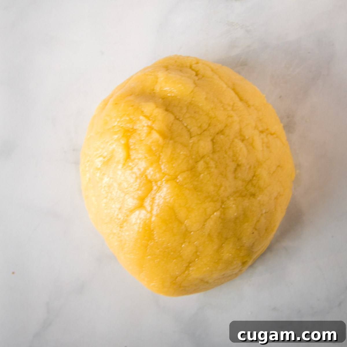 Ball of dough. 