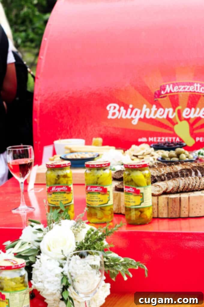 Guests arriving and mingling at the Mezzetta Table event, an exclusive culinary experience