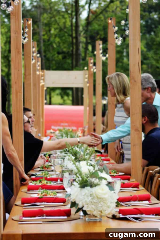 Another perspective of the engaging conversations and festive mood at the Mezzetta Table event