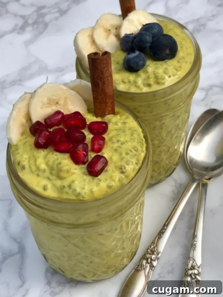 Nutritious and Delicious Golden Chia Pudding with a hint of spice