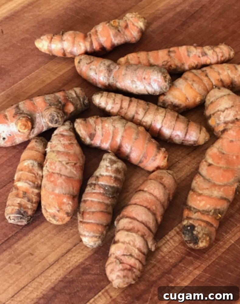 Fresh Turmeric Root, a key ingredient for anti-inflammatory benefits