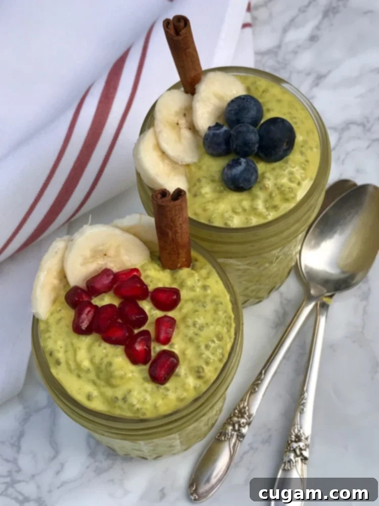 Golden Chia Pudding, a healthy choice for breakfast or any time of day